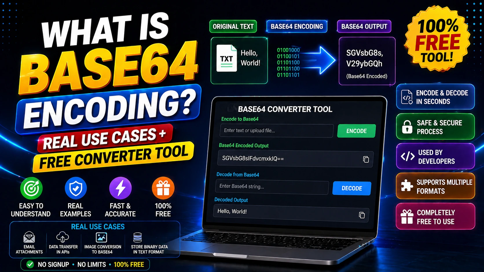What is Base64 Encoding? Real Use Cases + Free Converter Tool